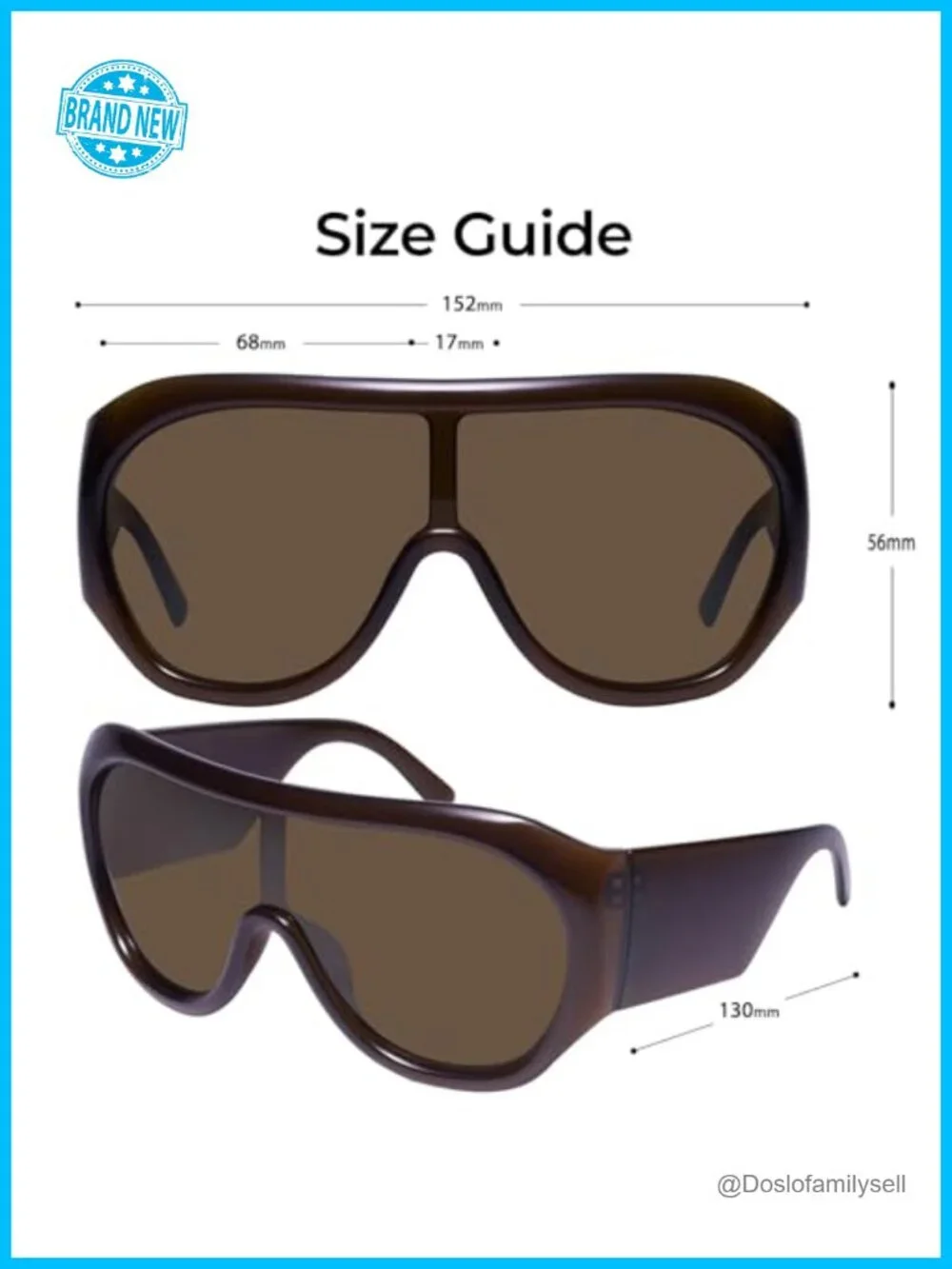 Oversized Shield Sunglasses for Women UV400 Protection Y2K Chunky Frame